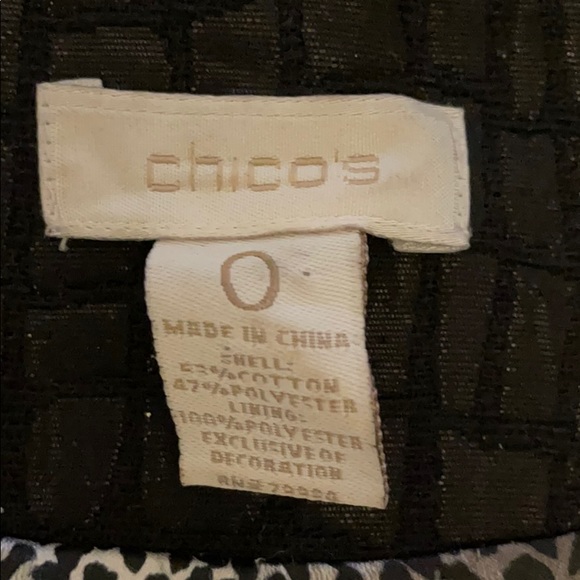 Chico’s Black Croc Embossed Nehru Jacket - Picture 13 of 13